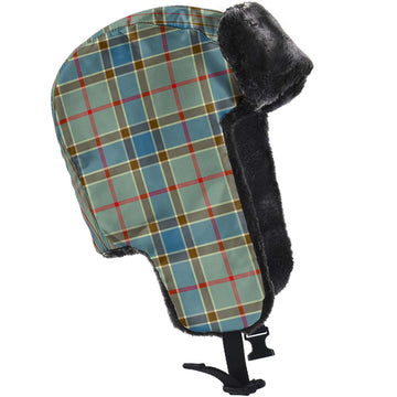 Balfour Blue Tartan Winter Trapper Hat