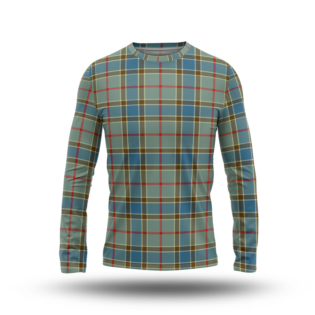 Balfour Blue Tartan Long Sleeve T-Shirt - Tartanvibesclothing