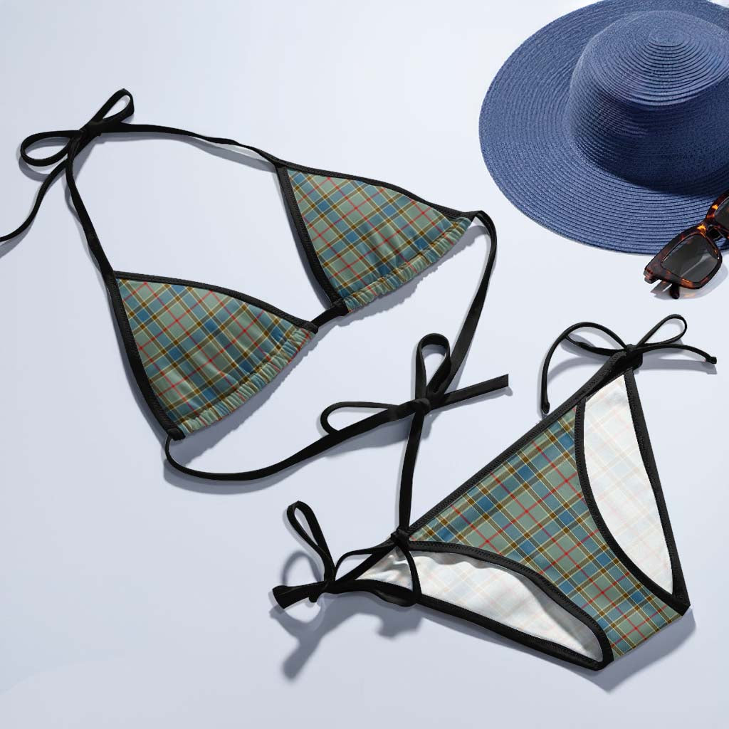 Tartan Vibes Clothing Balfour Blue Tartan Bikini Swimsuit