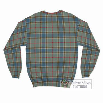 Balfour Blue Tartan Sweatshirt with Family Crest DNA In Me Style