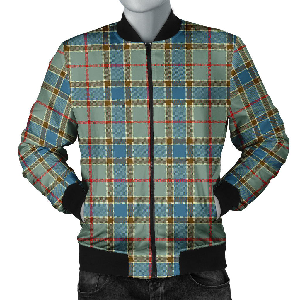 Balfour Blue Tartan Bomber Jacket - Tartanvibesclothing