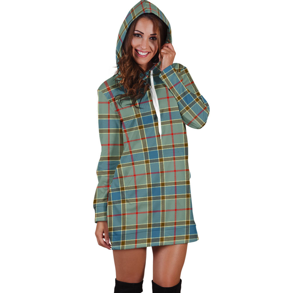 Balfour Blue Tartan Hoodie Dress - Tartanvibesclothing