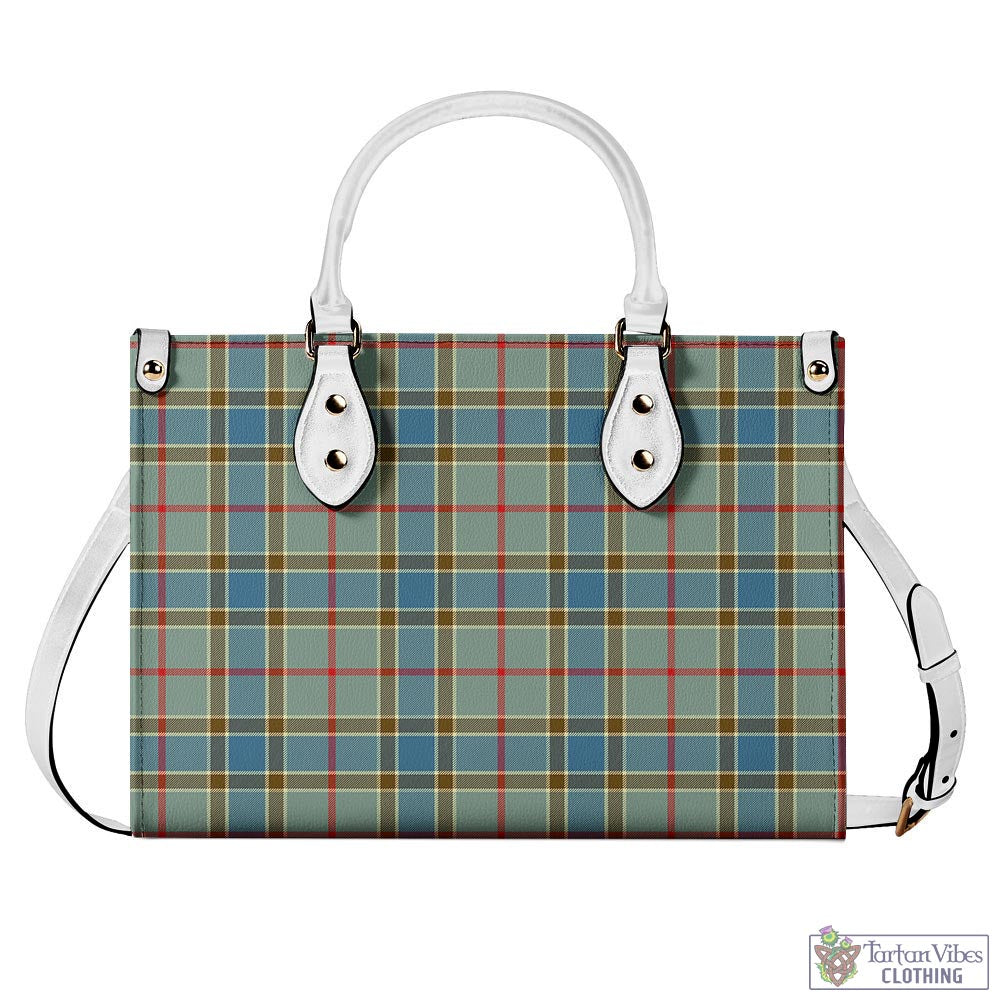 Tartan Vibes Clothing Balfour Blue Tartan Luxury Leather Handbags