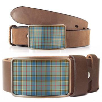 Balfour Blue Tartan Belt Buckles