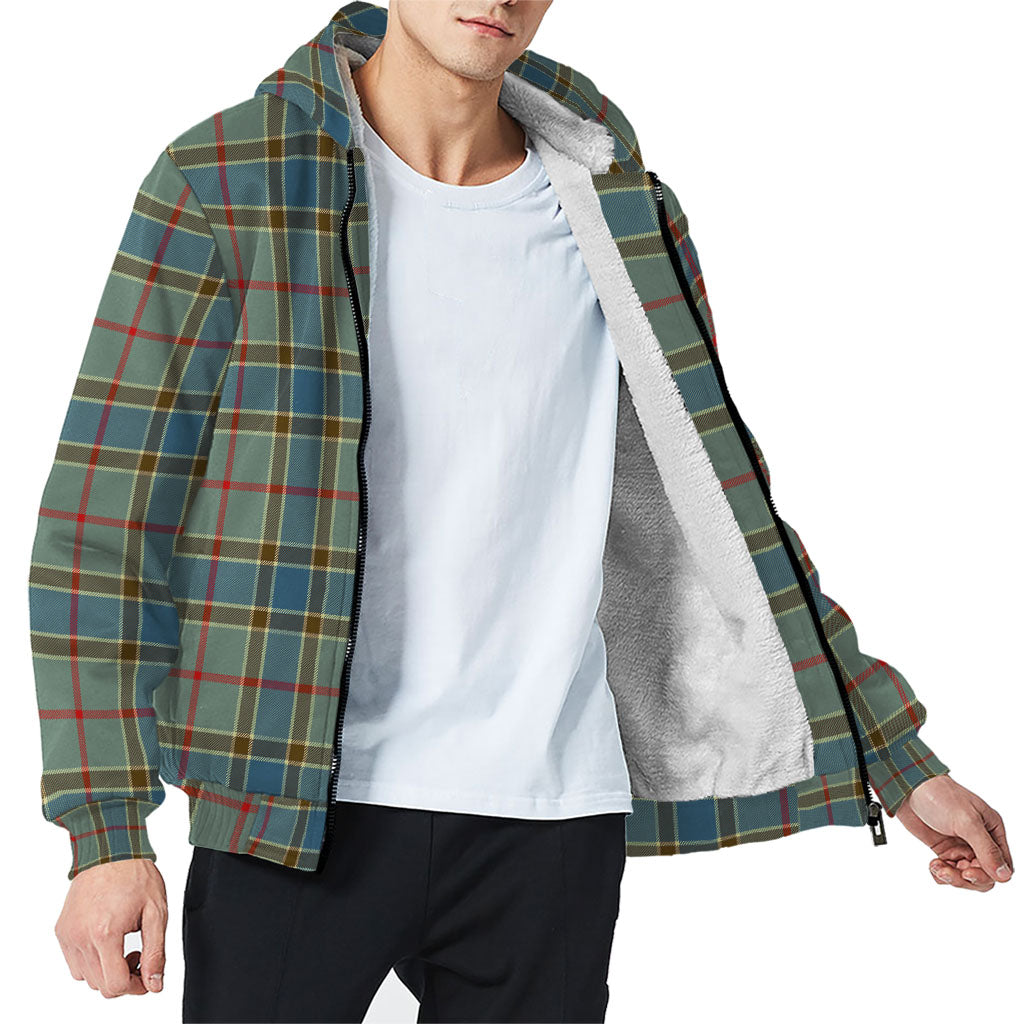 Balfour Blue Tartan Sherpa Hoodie - Tartanvibesclothing