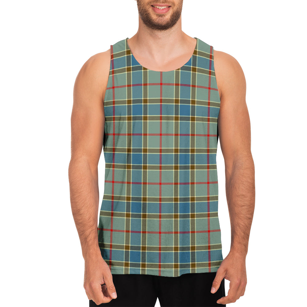 Balfour Blue Tartan Mens Tank Top - Tartanvibesclothing