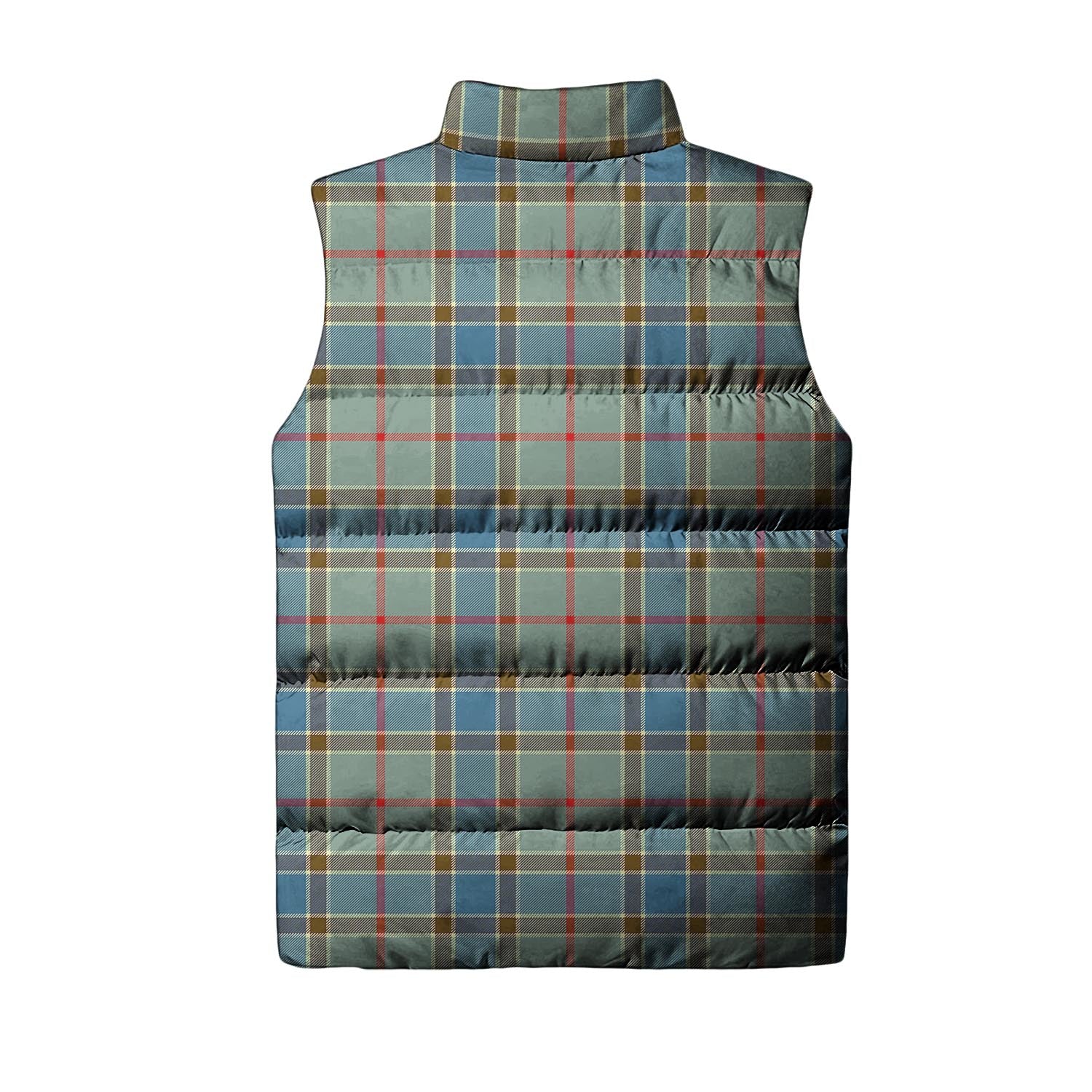 Balfour Blue Tartan Sleeveless Puffer Jacket - Tartanvibesclothing