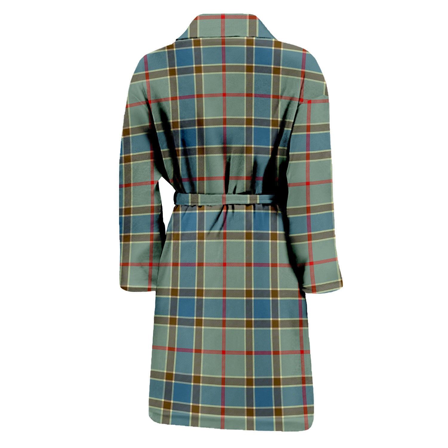 Balfour Blue Tartan Bathrobe with Family Crest - Tartan Vibes Clothing