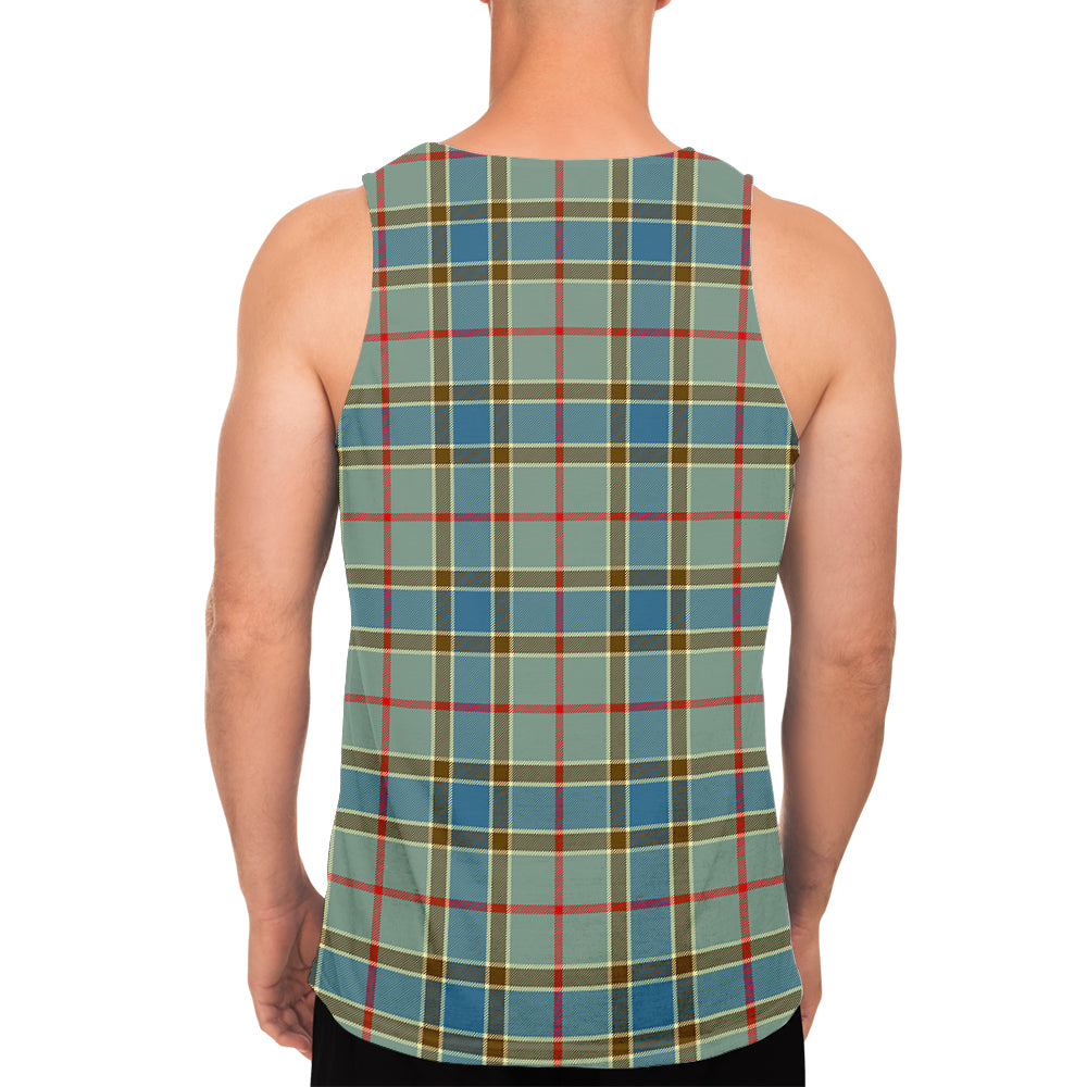 Balfour Blue Tartan Mens Tank Top - Tartanvibesclothing