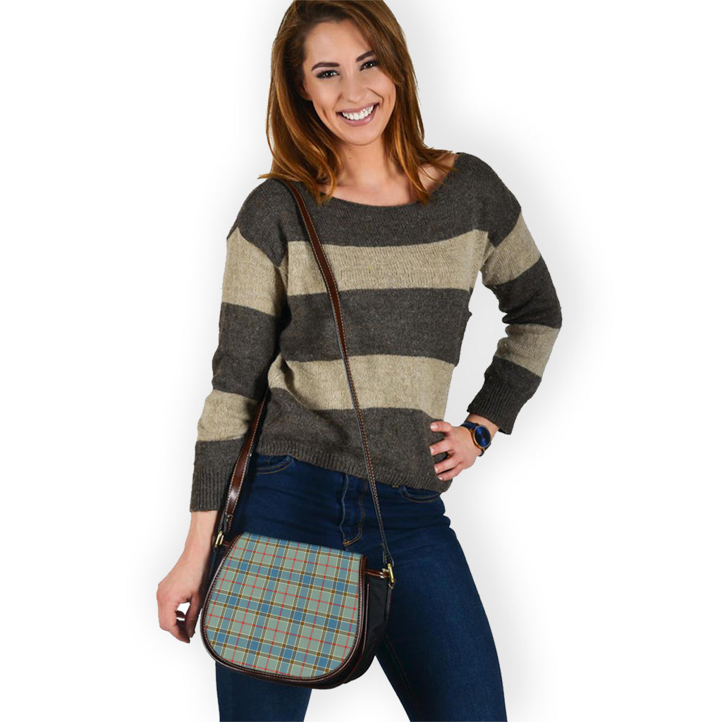 Balfour Blue Tartan Saddle Bag - Tartan Vibes Clothing