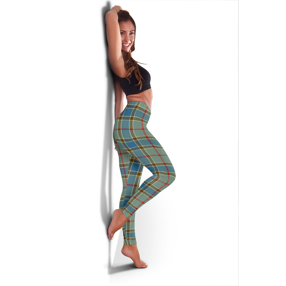 Balfour Blue Tartan Womens Leggings - Tartanvibesclothing