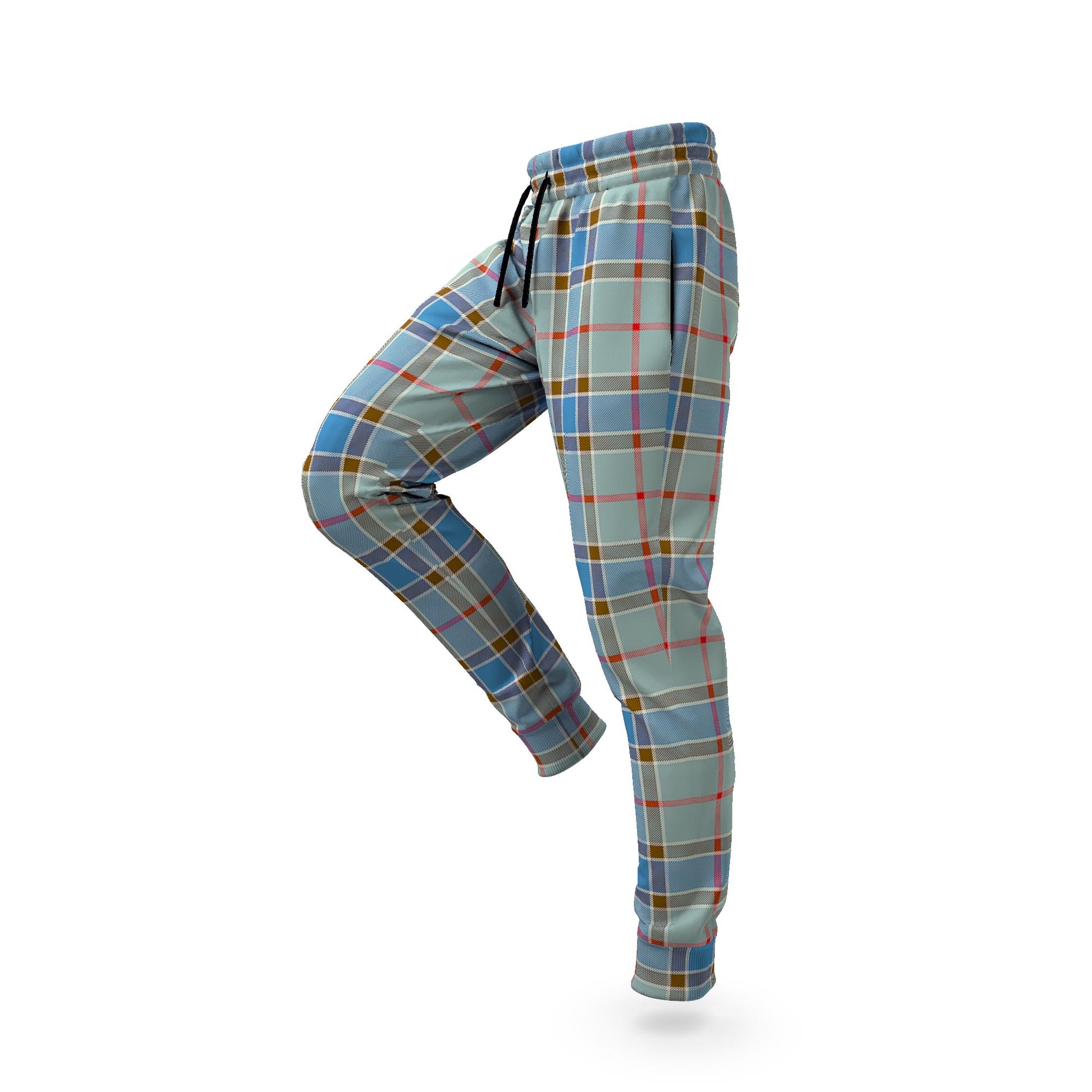 Balfour Blue Tartan Joggers Pants - Tartan Vibes Clothing