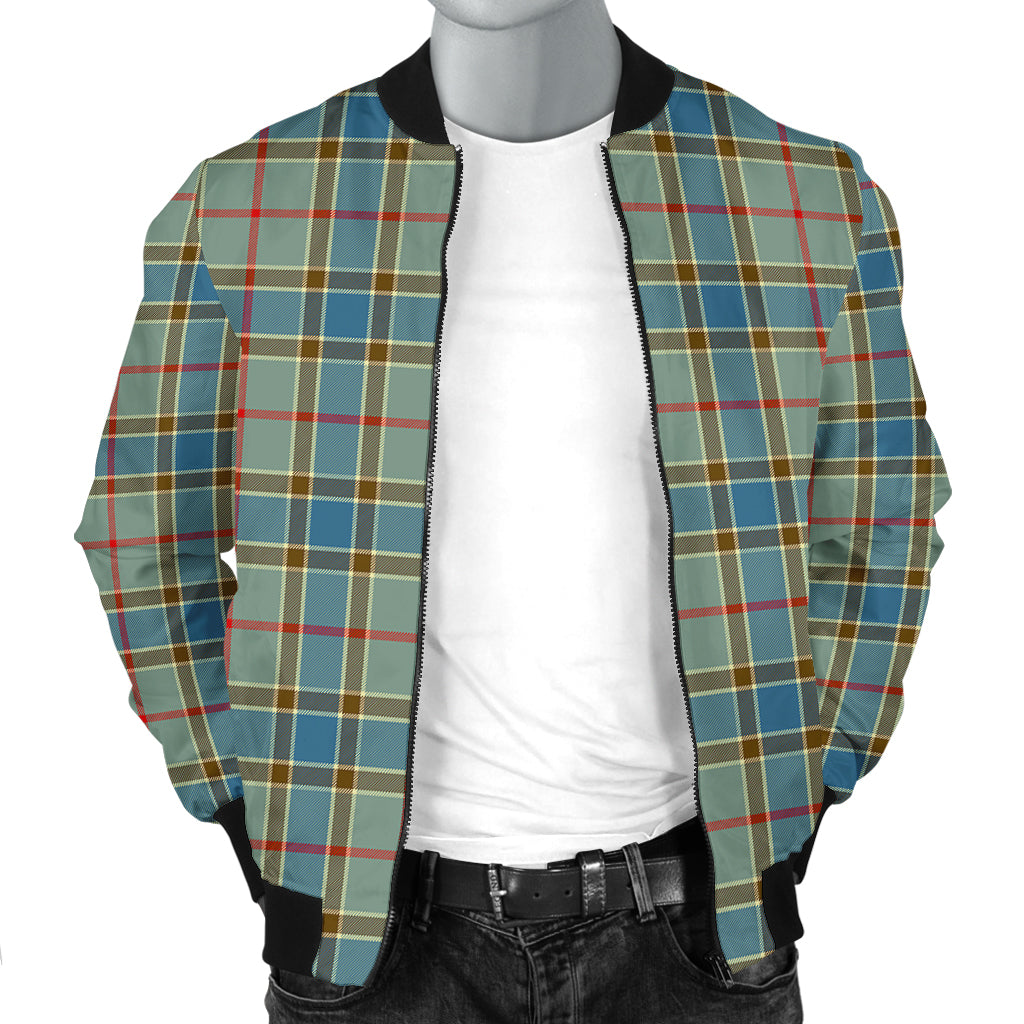 Balfour Blue Tartan Bomber Jacket - Tartanvibesclothing