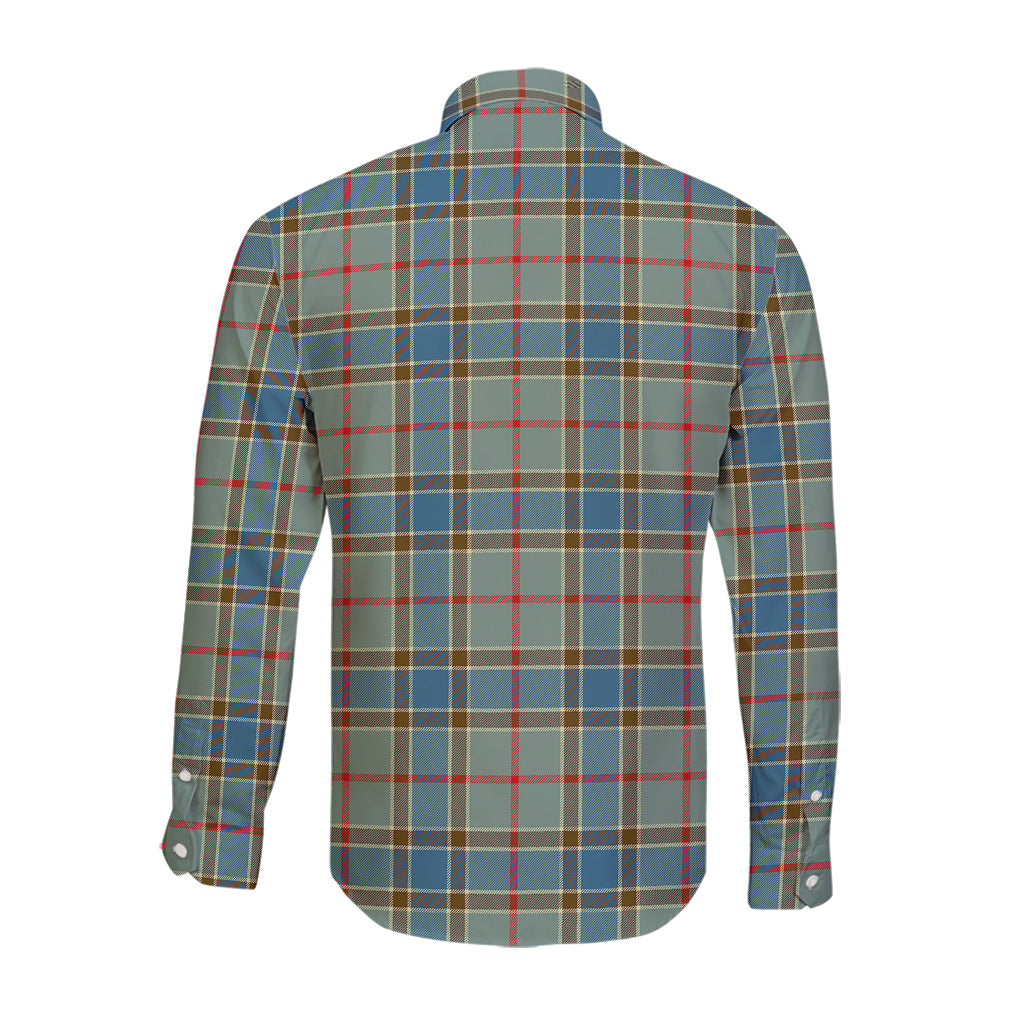 Balfour Blue Tartan Long Sleeve Button Up Shirt - Tartanvibesclothing