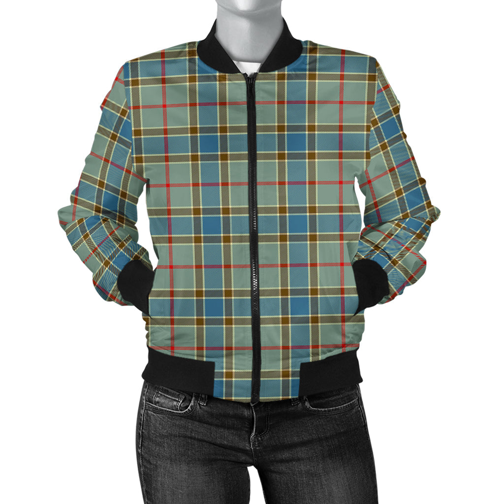 Balfour Blue Tartan Bomber Jacket - Tartanvibesclothing