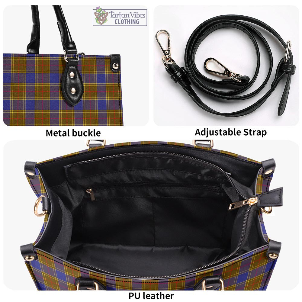 Tartan Vibes Clothing Balfour Modern Tartan Luxury Leather Handbags