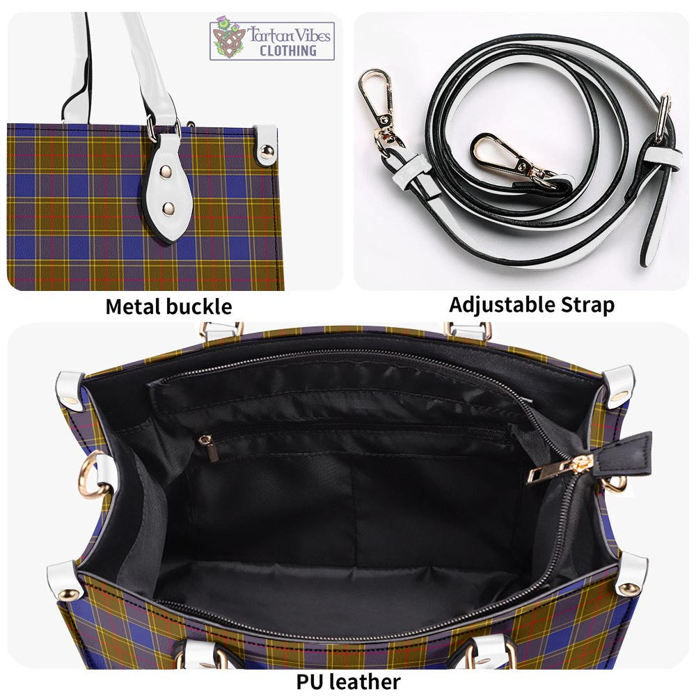 Tartan Vibes Clothing Balfour Modern Tartan Luxury Leather Handbags