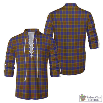 Balfour Tartan Men's Scottish Traditional Jacobite Ghillie Kilt Shirt