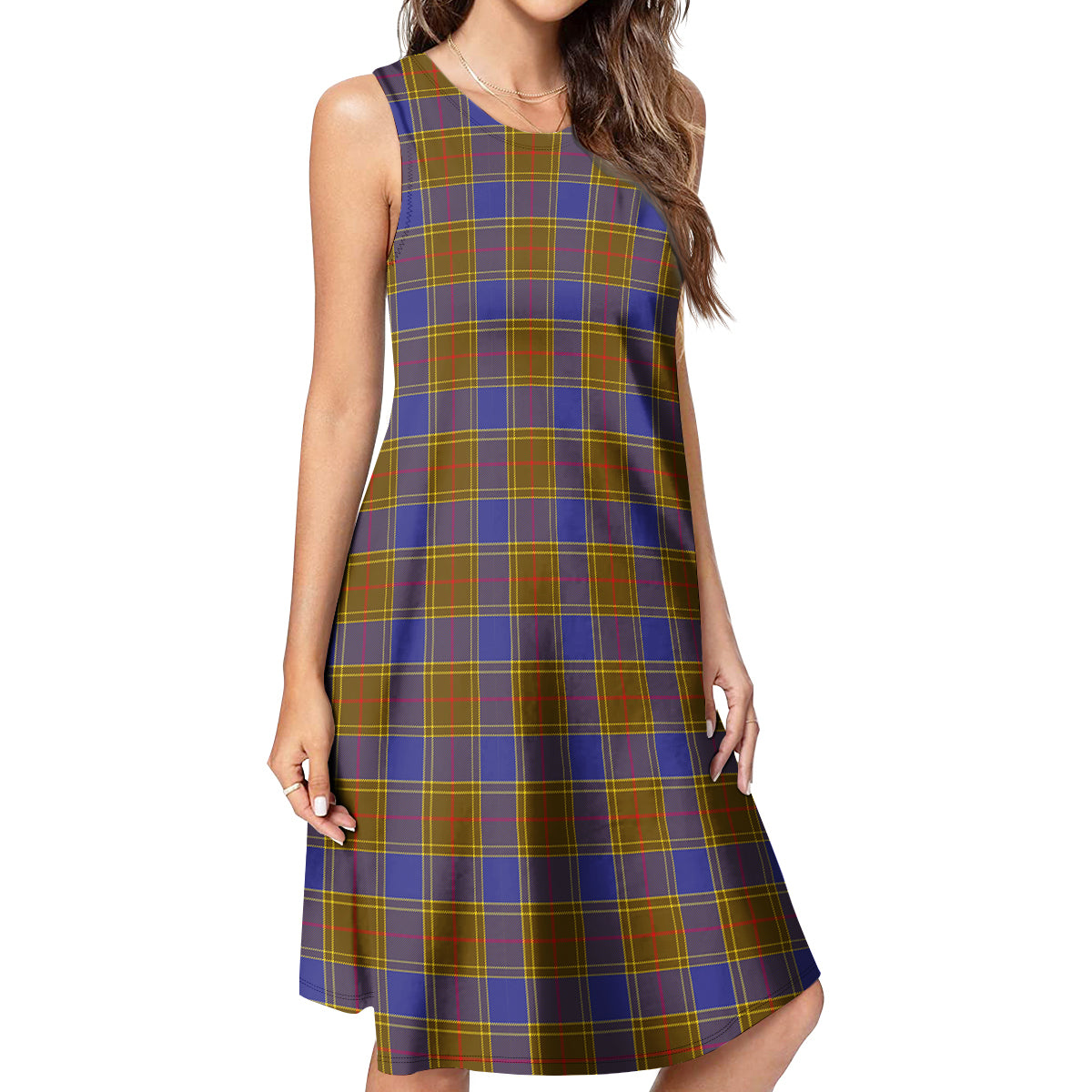 Balfour Modern Tartan Womens Casual Dresses - Tartanvibesclothing