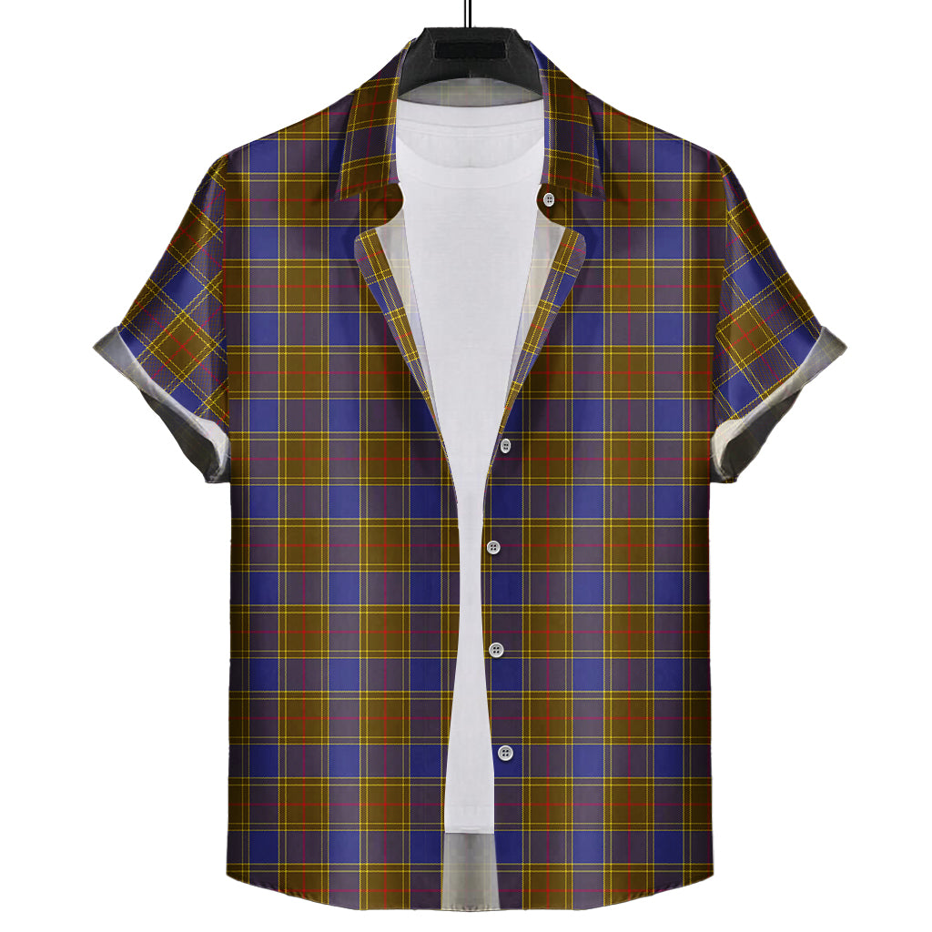 Balfour Modern Tartan Short Sleeve Button Down Shirt - Tartanvibesclothing