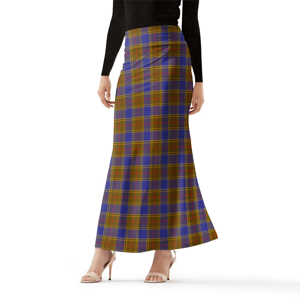 Balfour Modern Tartan Womens Full Length Skirt Female - Tartanvibesclothing