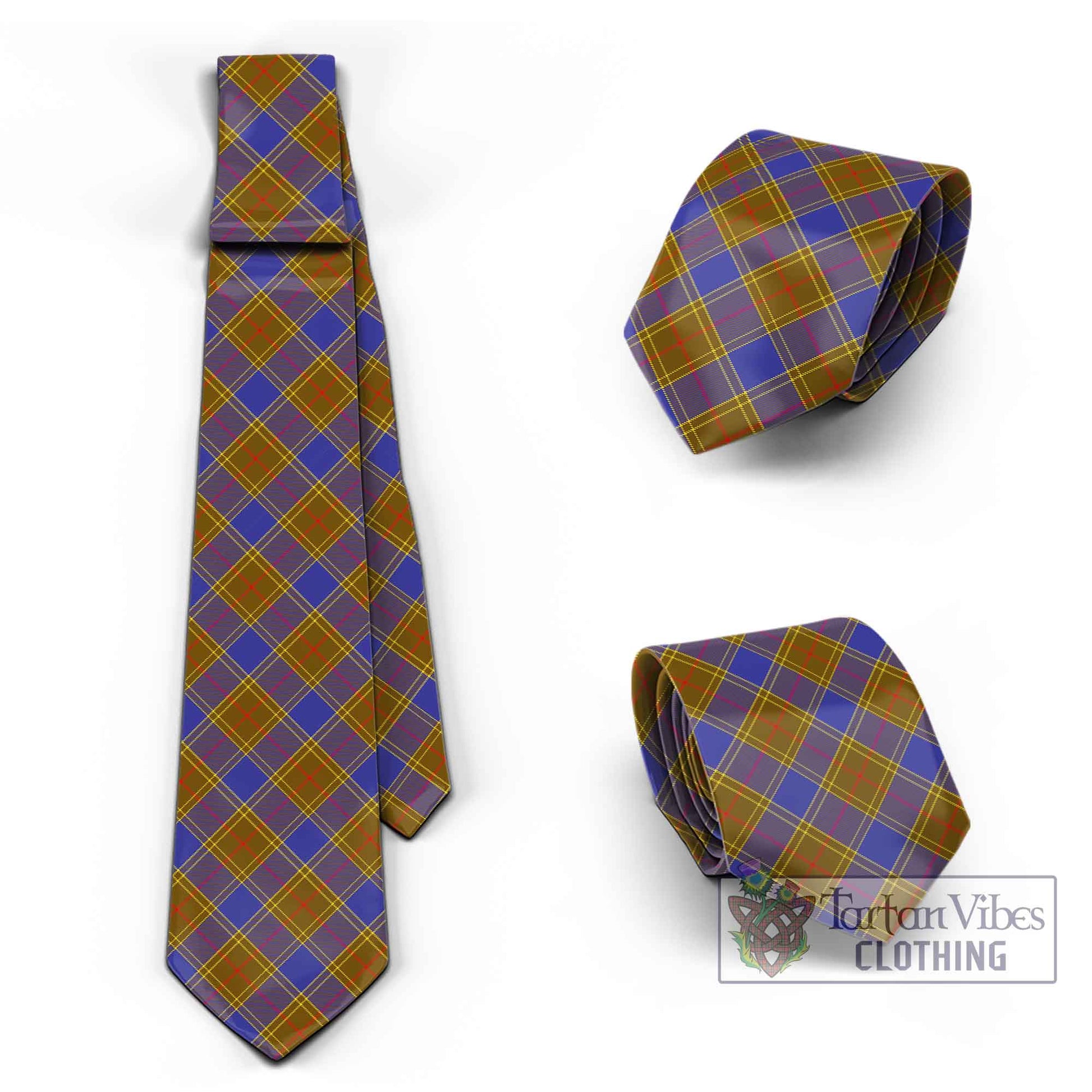 Tartan Vibes Clothing Balfour Modern Tartan Classic Necktie Cross Style