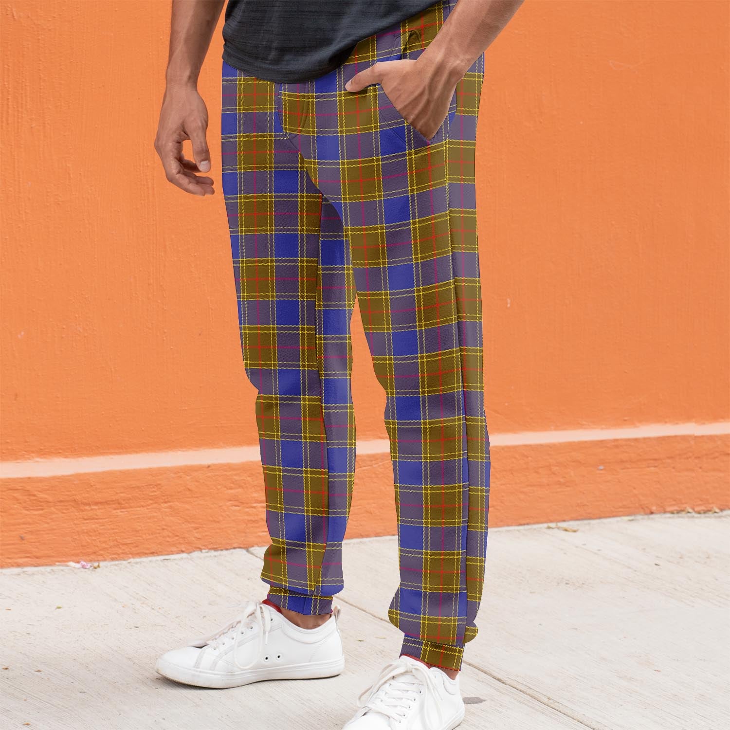 Balfour Tartan Joggers Pants S - Tartan Vibes Clothing