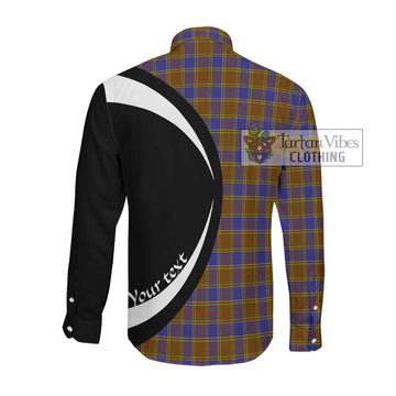 Balfour Tartan Long Sleeve Button Up with Family Crest Circle Style