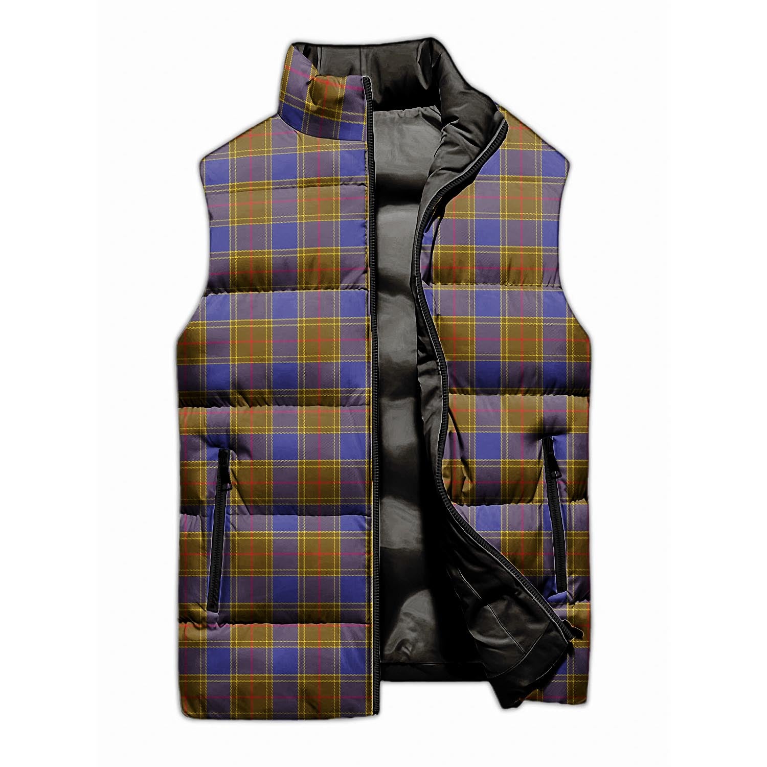 Balfour Modern Tartan Sleeveless Puffer Jacket - Tartanvibesclothing