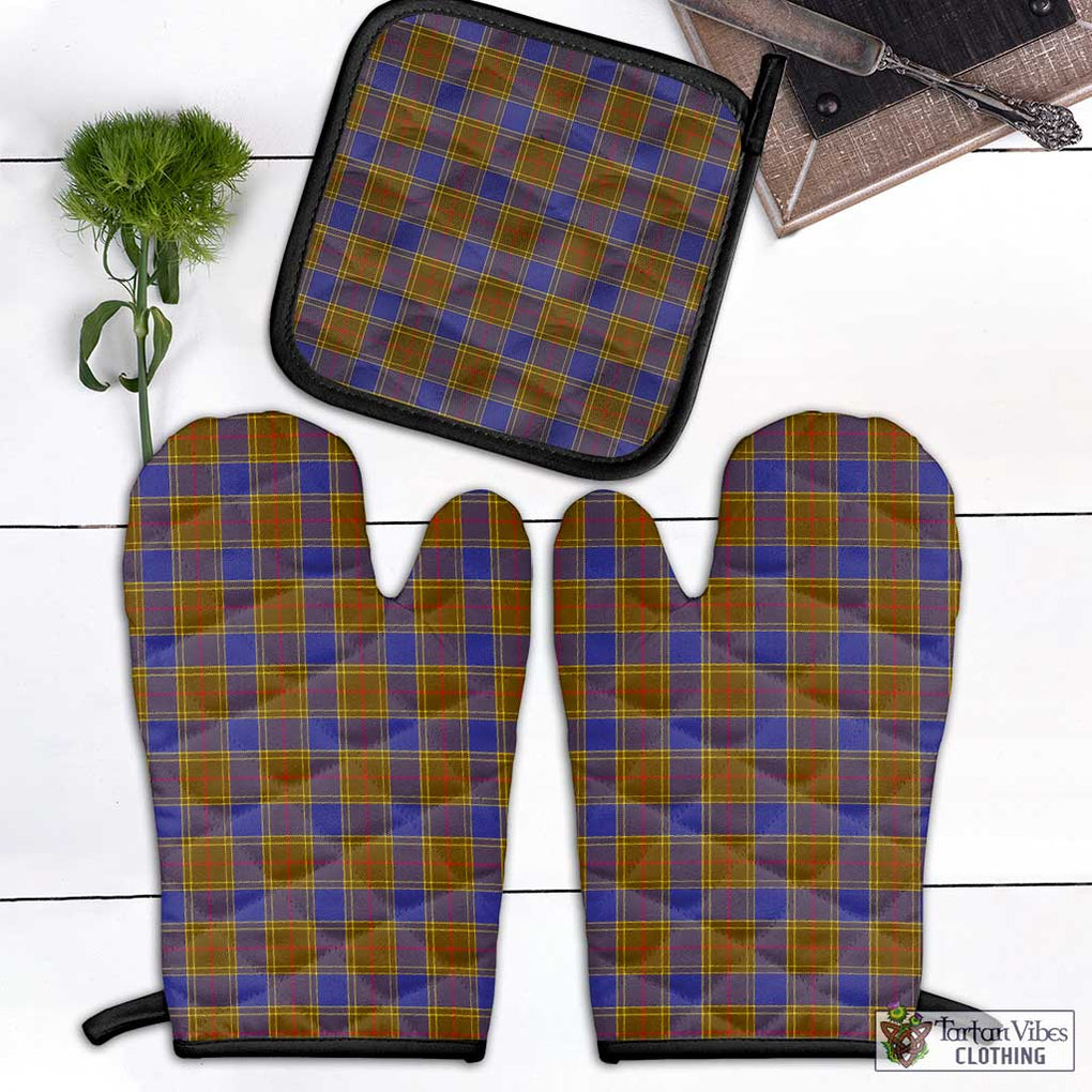 Balfour Tartan Combo Oven Mitt & Pot-Holder Combo 1 Oven Mitt & 1 Pot-Holder Black - Tartan Vibes Clothing