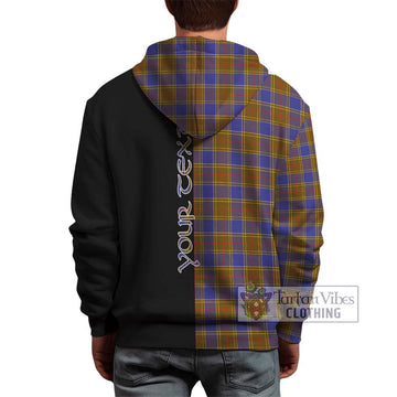 Balfour Tartan Hoodie with Family Crest and Half Of Me Style