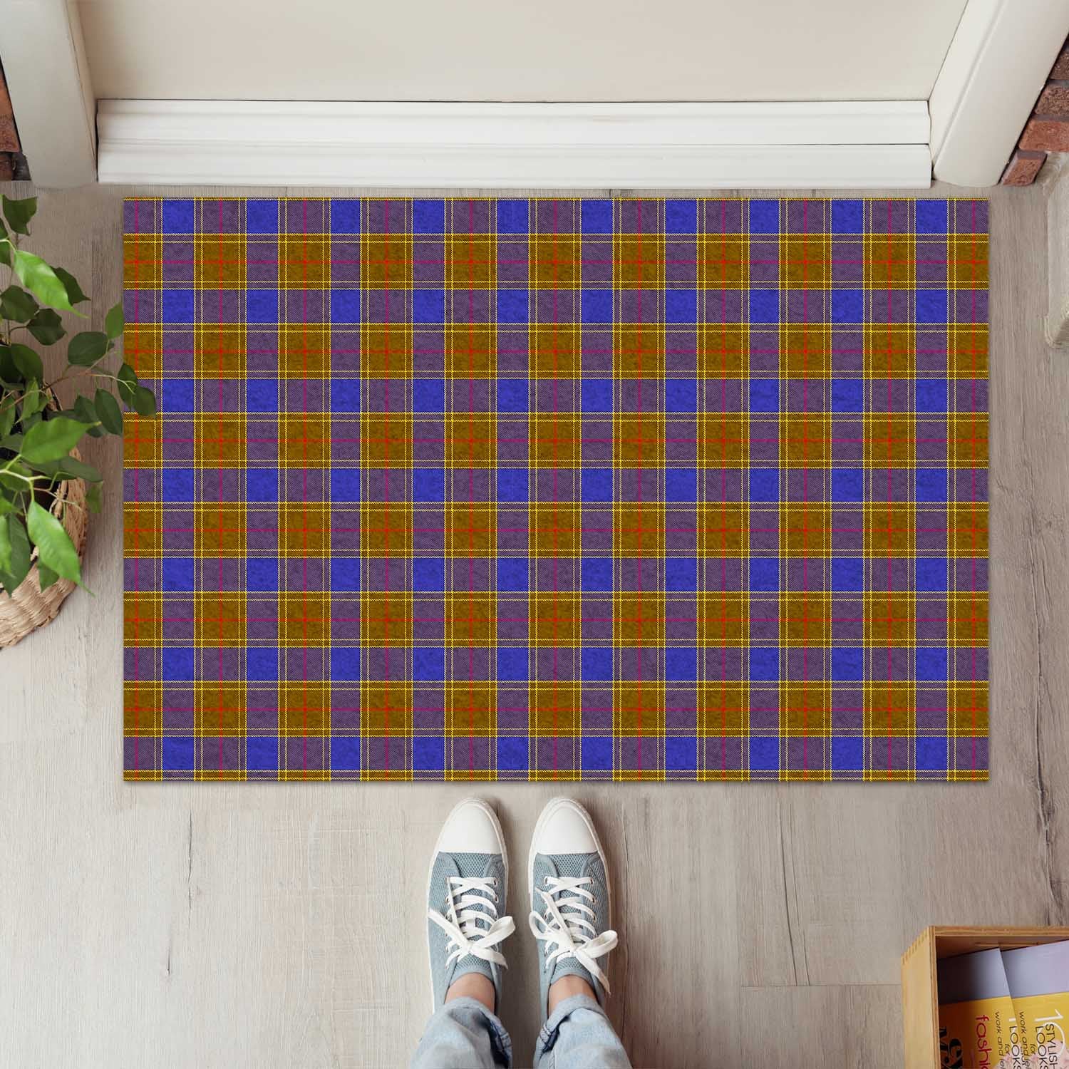 Balfour Modern Tartan Door Mat - Tartanvibesclothing