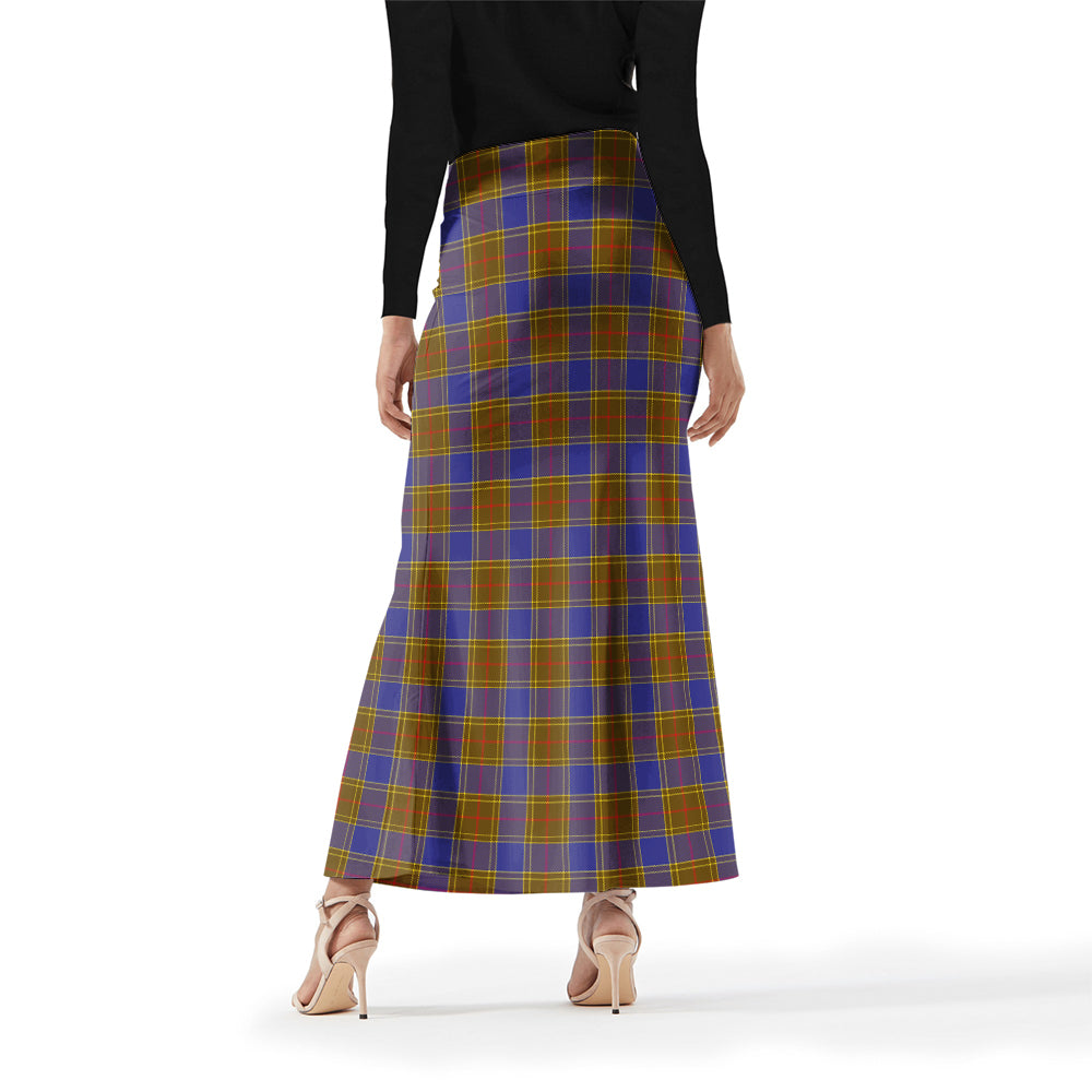 Balfour Modern Tartan Womens Full Length Skirt - Tartanvibesclothing