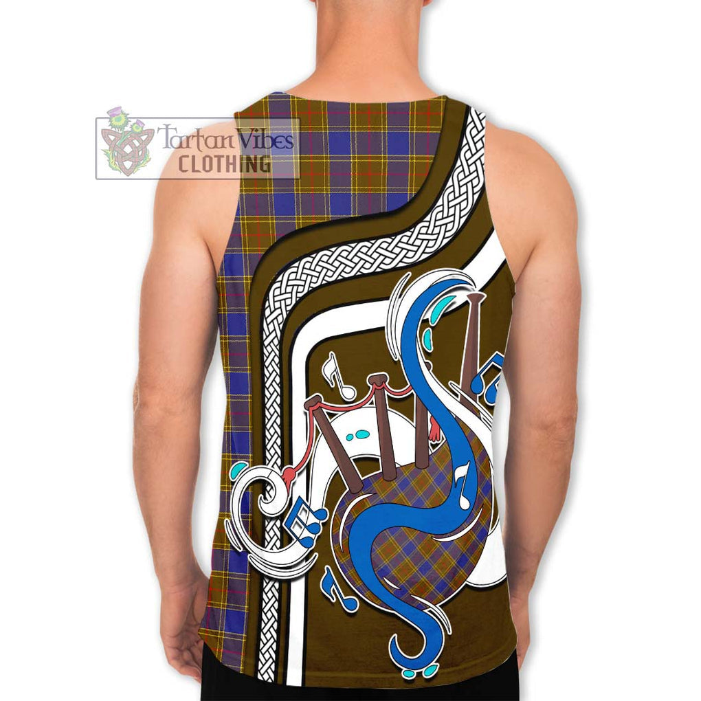 Balfour Tartan Men's Tank Top with Epic Bagpipe Style - Tartanvibesclothing Shop