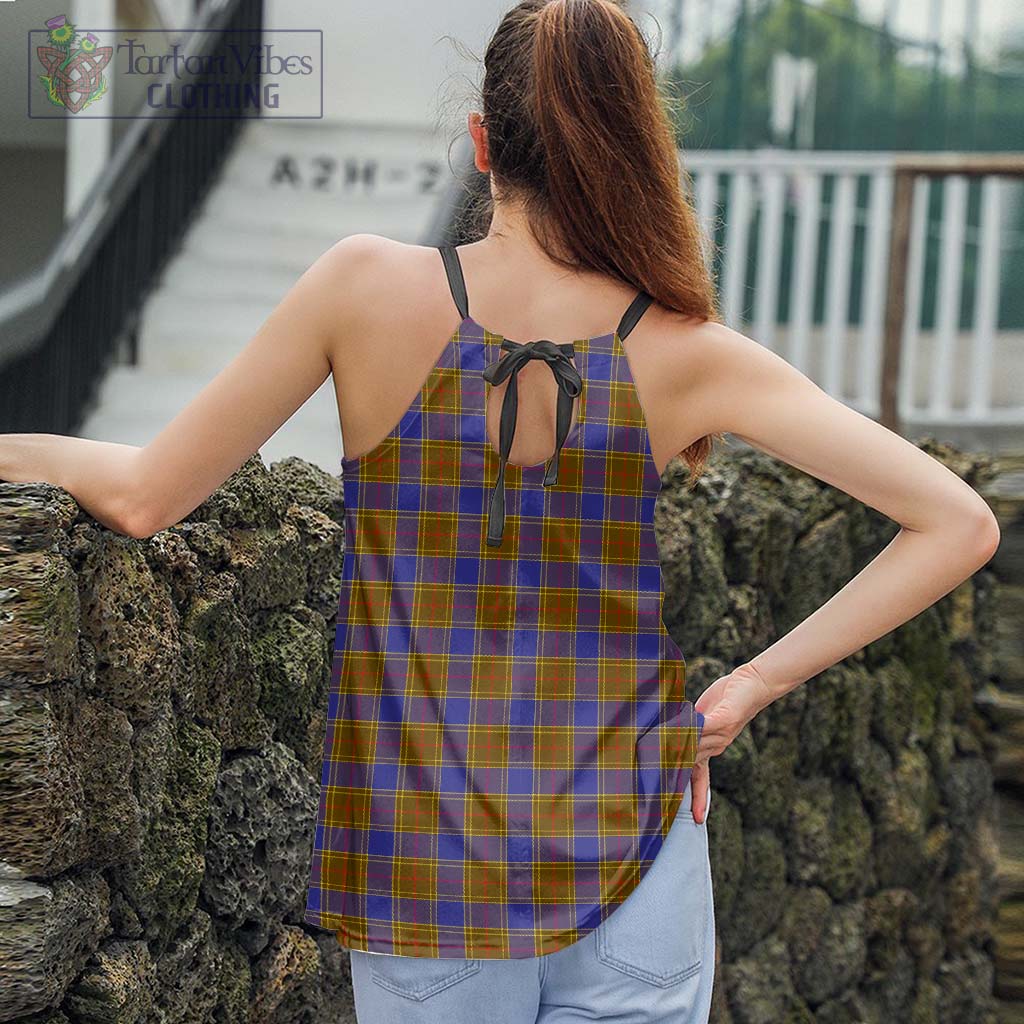 Tartan Vibes Clothing Balfour Modern Tartan Loose Halter Neck Camisole