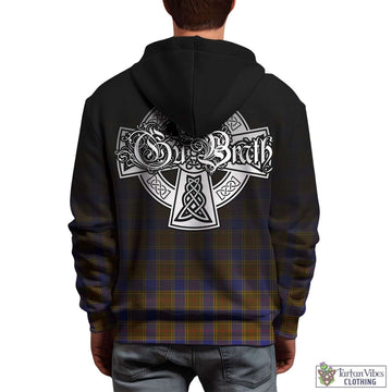 Balfour Tartan Hoodie Featuring Alba Gu Brath Family Crest Celtic Inspired