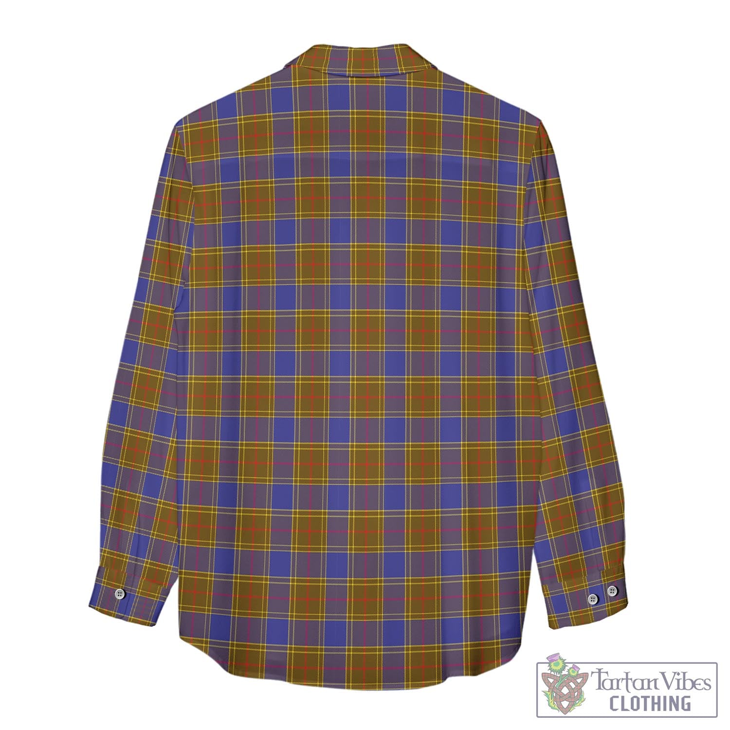 Tartan Vibes Clothing Balfour Modern Tartan Womens Casual Shirt with Family Crest