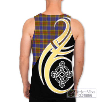 Balfour Tartan Men's Tank Top with Family Crest and Celtic Symbol Style