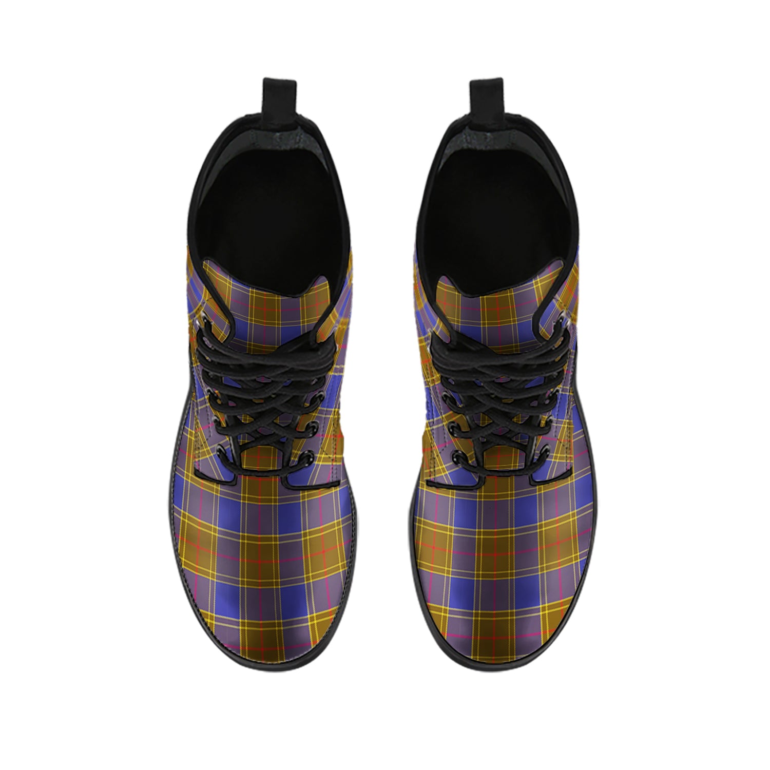 Balfour Modern Tartan Leather Boots - Tartanvibesclothing