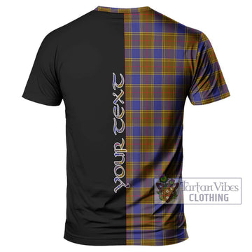 Balfour Tartan T-Shirt with Family Crest and Half Of Me Style