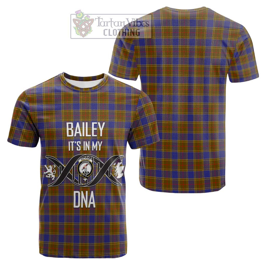 Tartan Vibes Clothing Balfour Modern Tartan Cotton T-shirt with Family Crest DNA In Me Style