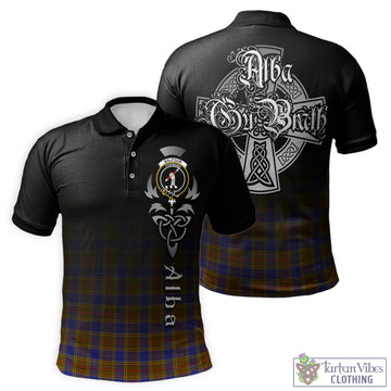 Balfour Tartan Polo Shirt Featuring Alba Gu Brath Family Crest Celtic Inspired