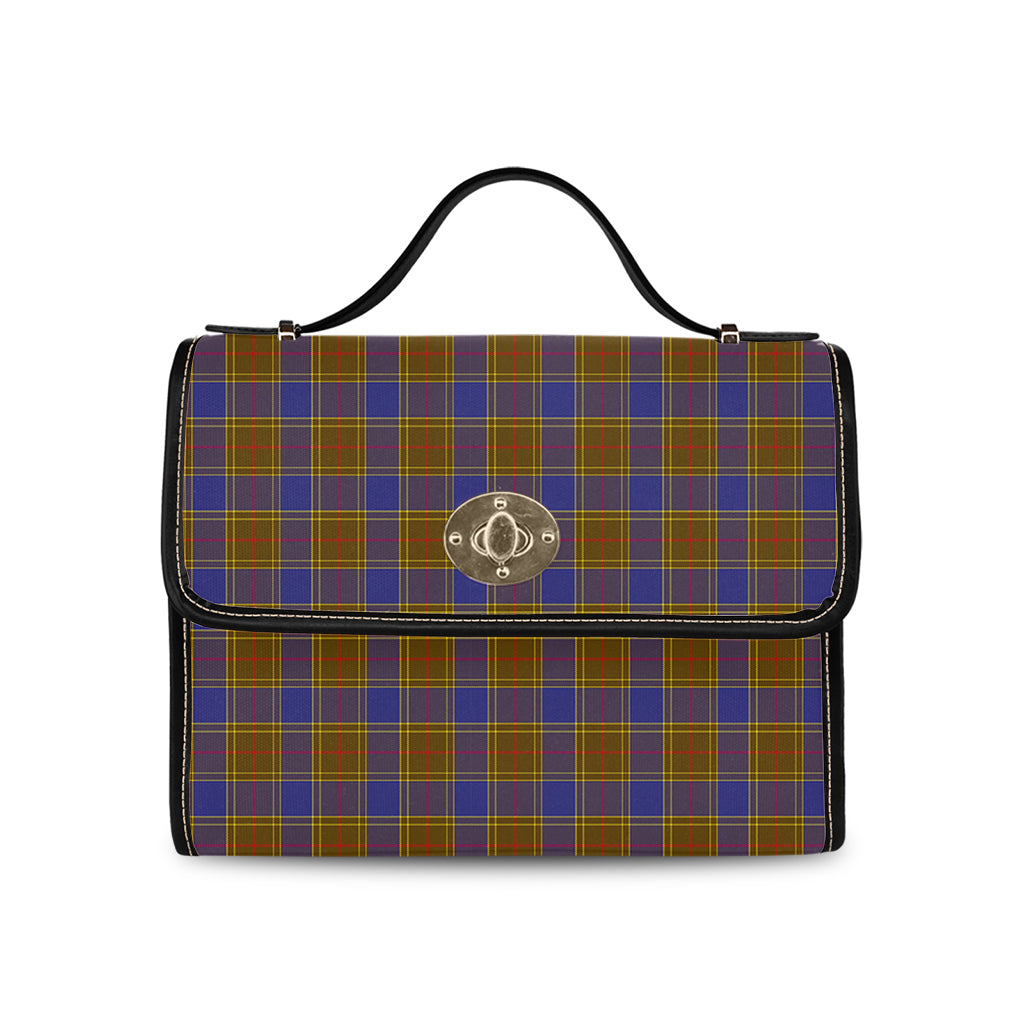 Balfour Modern Tartan Leather Strap Waterproof Canvas Bag - Tartanvibesclothing