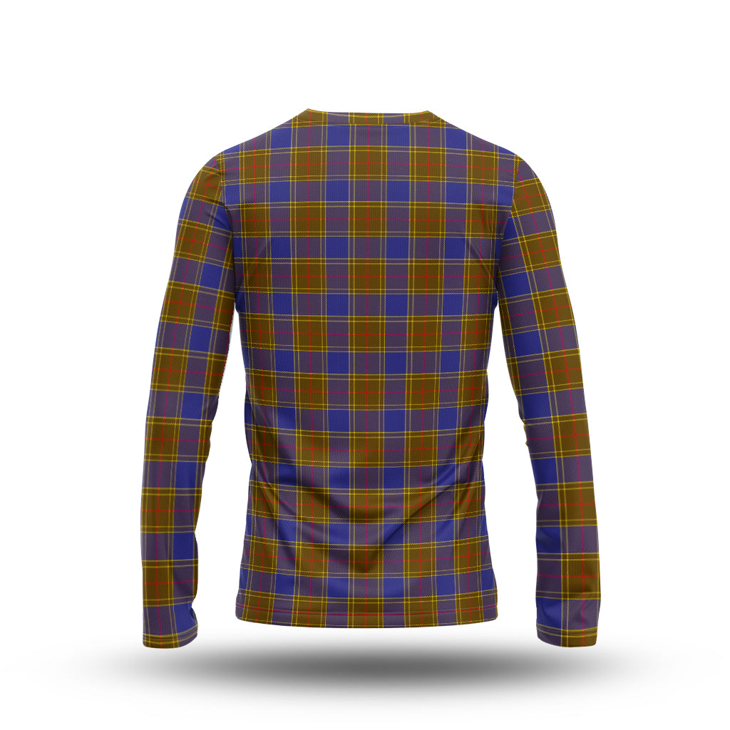 Balfour Modern Tartan Long Sleeve T-Shirt with Family Crest - Tartanvibesclothing