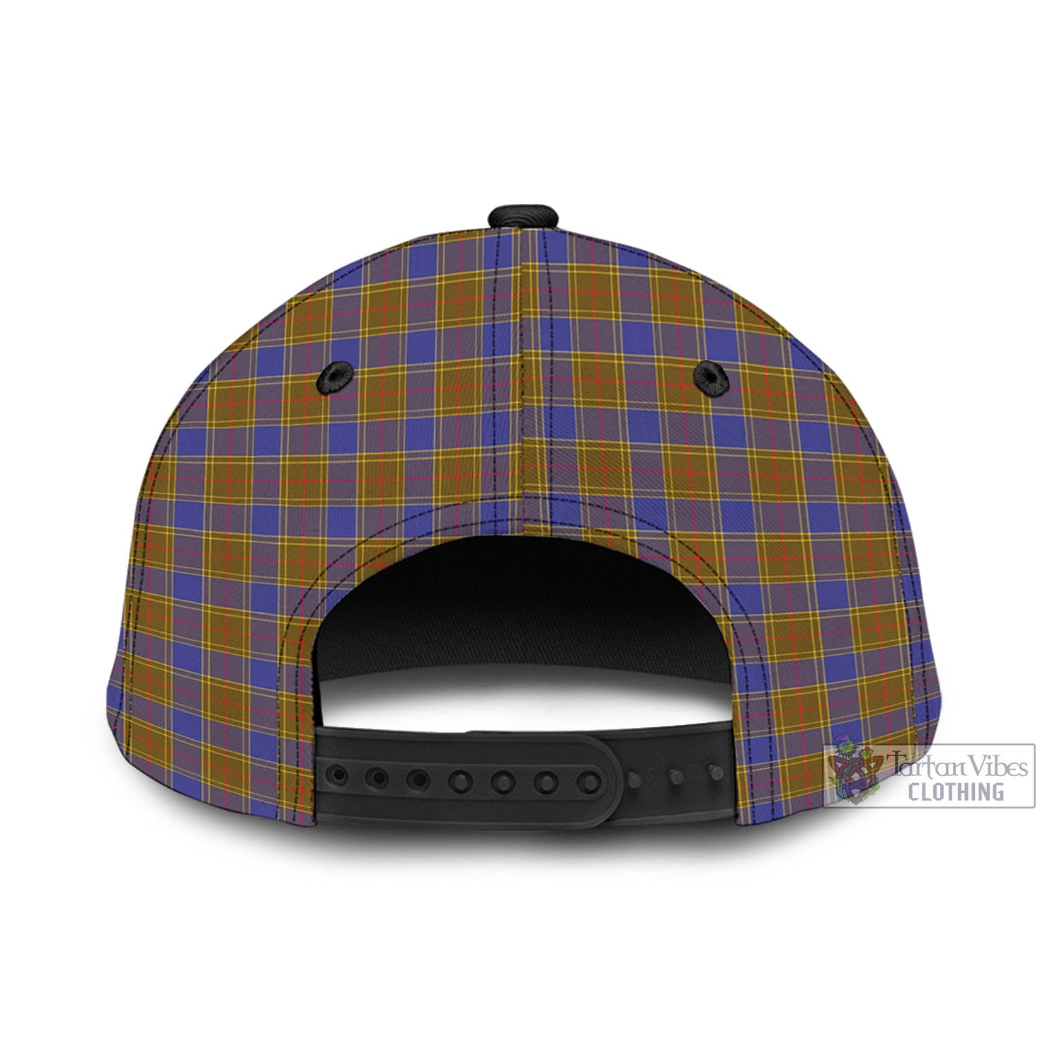 Tartan Vibes Clothing Balfour Modern Tartan Classic Cap with Family Crest In Me Style