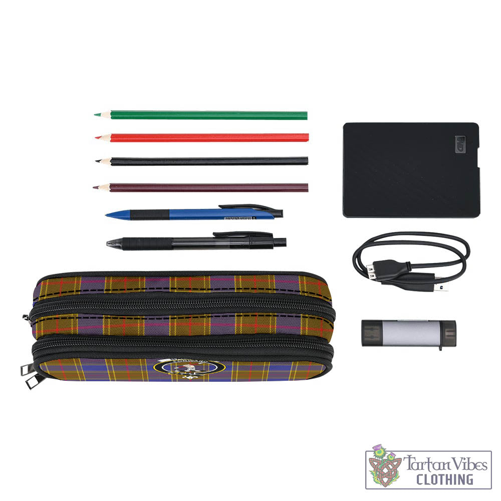 Tartan Vibes Clothing Balfour Modern Tartan Pen and Pencil Case with Family Crest