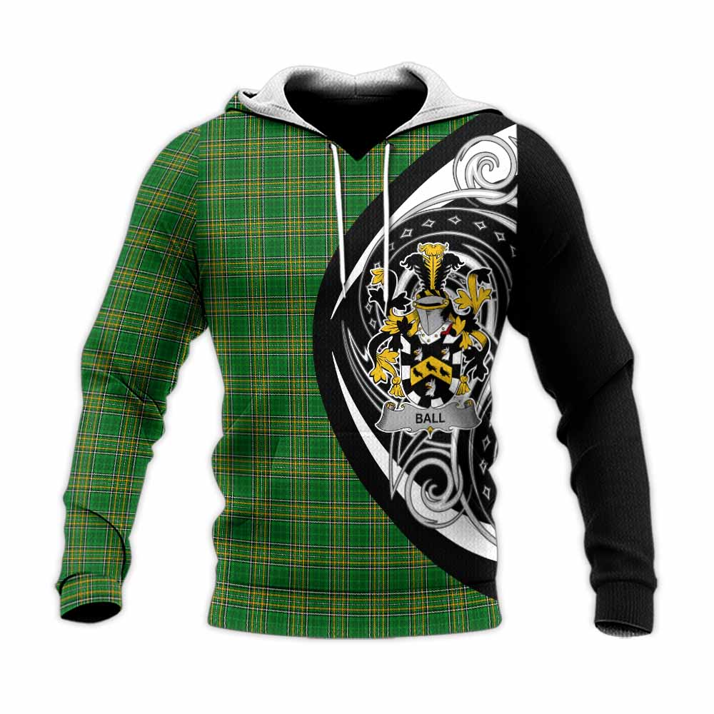 Ball Irish Clan Knitted Hoodie Celtic Circle Style Unisex Knitted Pullover Hoodie - Tartan Vibes Clothing