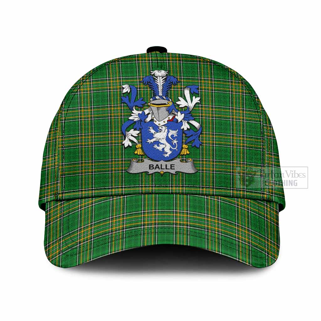 Tartan Vibes Clothing Balle Irish Clan Tartan Classic Cap with Coat of Arms