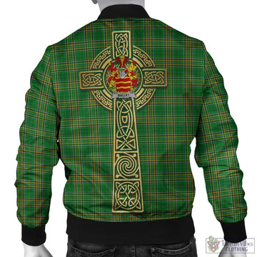 Ballet Irish Clan Tartan Bomber Jacket with Coat of Arms Celtic Tree of Life Style