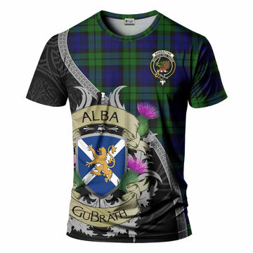 Bannatyne Tartan Family Crest T-Shirt Lion Rampant Royal Thistle Shield Celtic Inspired Kid's Shirt - Tartan Vibes Clothing